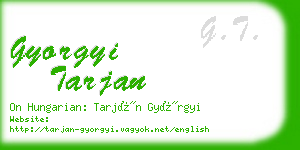 gyorgyi tarjan business card